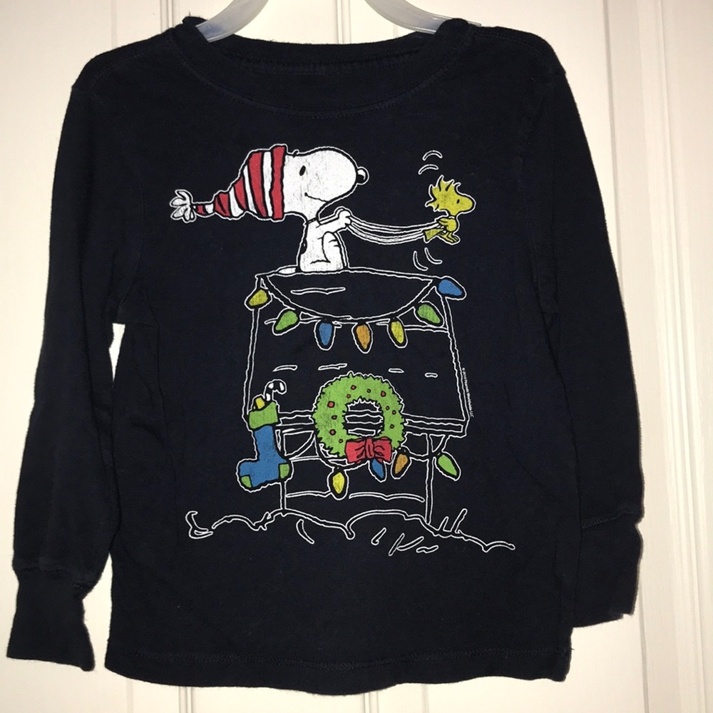 Long sleeve Snoopy Christmas shirt